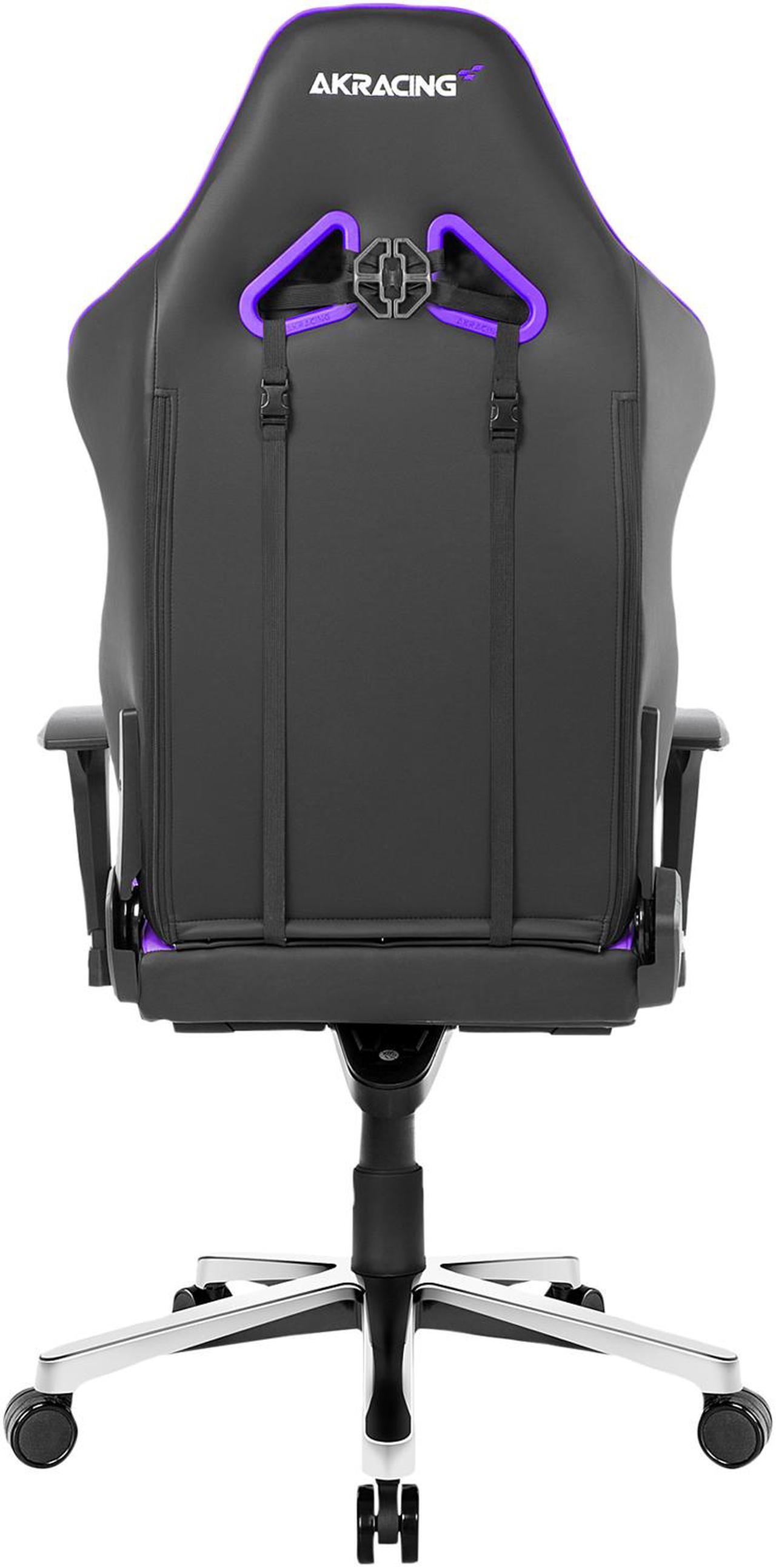 Alt view image 6 of 8 - AKRacing Master Series MAX PU Leather Gaming Chair, 4D Adjustable Armrests, 180 Degrees Recline - Black/Indigo (AK-MAX-BK/IN)
