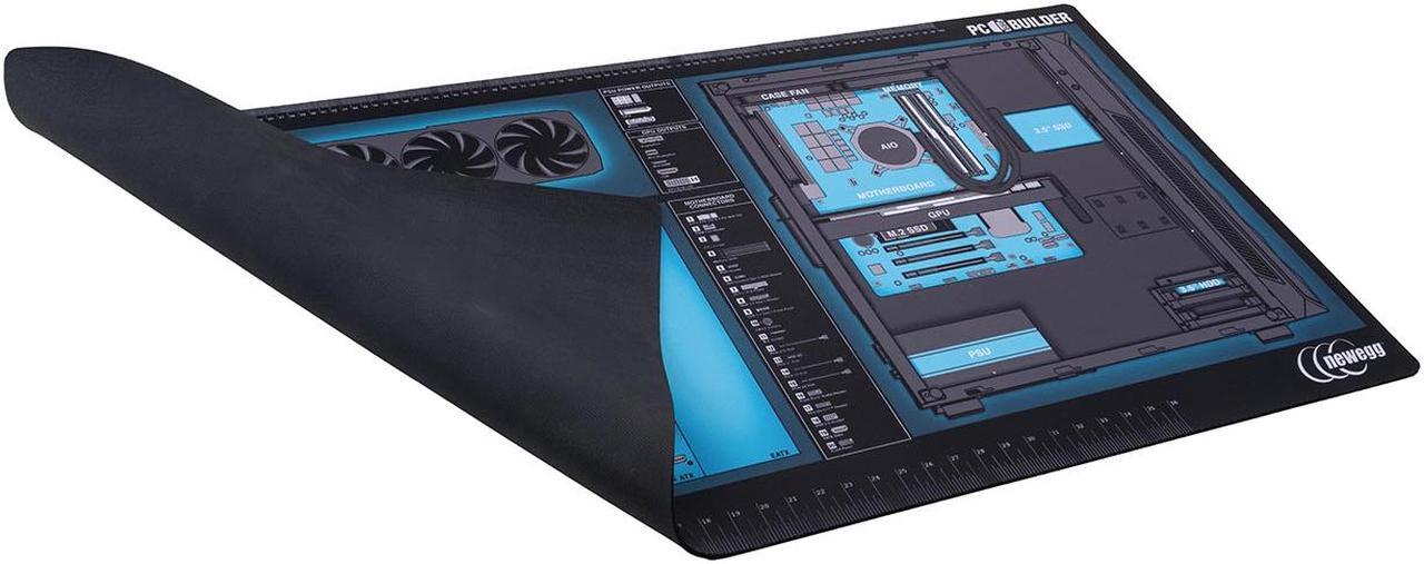 Alt view image 8 of 11 - Newegg PC Builder Mat, XXL 24" x 48" Work and Assembly Surface Mouse Pad for PC Building (NEMAT001)