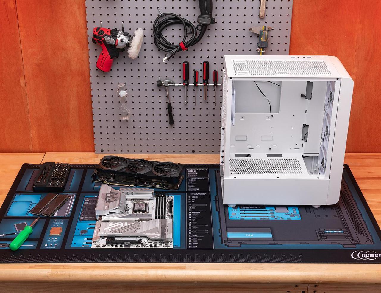 Alt view image 10 of 11 - Newegg PC Builder Mat, XXL 24" x 48" Work and Assembly Surface Mouse Pad for PC Building (NEMAT001)
