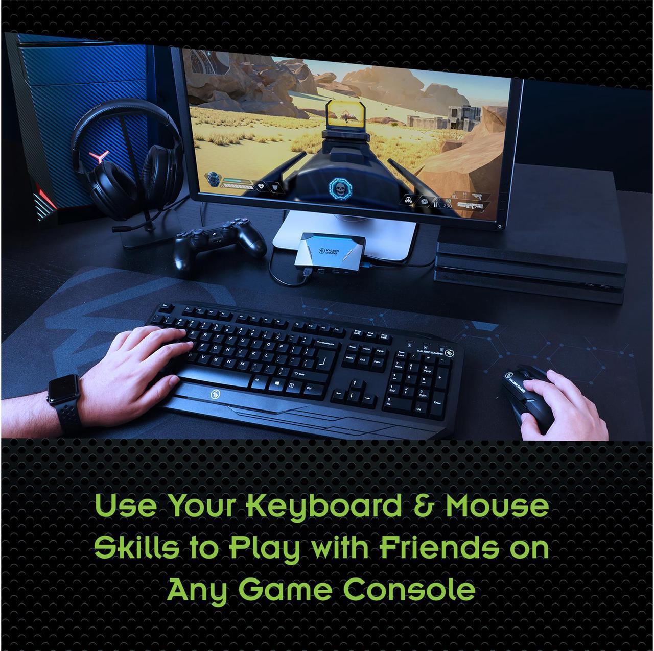 Alt view image 6 of 10 - IOGEAR GES1337 KeyMander 2 3Play Keyboard/Mouse Sharing Switch for PC & Game Consoles