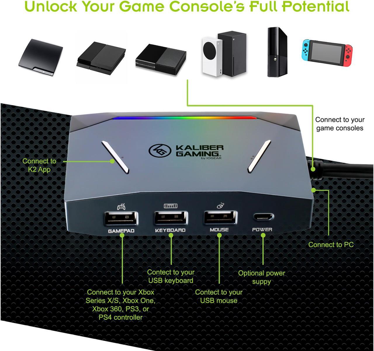 Alt view image 8 of 10 - IOGEAR GES1337 KeyMander 2 3Play Keyboard/Mouse Sharing Switch for PC & Game Consoles