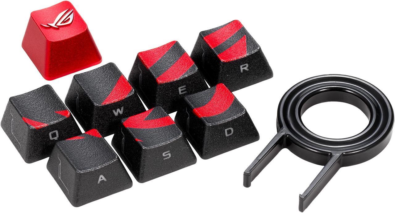 Main image of ASUS ROG Gaming Keycap Set - Textured Side-Lit Design for FPS & MOBA Gaming | Accurate Keypress with Strong Grip | Compatible with Cherry MX Switches | Includes Keycap-Puller Tool for Easy Installatio