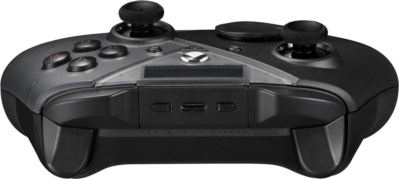 Alt view image 7 of 17 - ASUS ROG Raikiri Pro gaming controller, OLED display, tri-mode connectivity, remappable buttons&triggers, 4 rear buttons, step&linear triggers, adjustable joystick sensitivity, 3.5mm jack, PC and Xbox