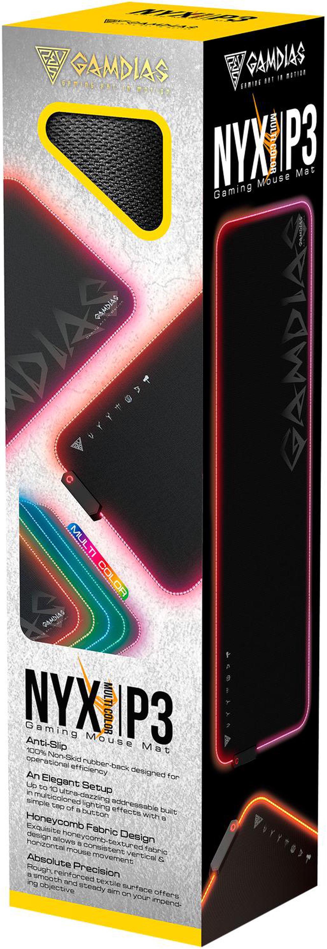 Alt view image 5 of 7 - GAMDIAS NYX P3 GD-NYX P3 Multi-Colored Gaming Mouse Pad