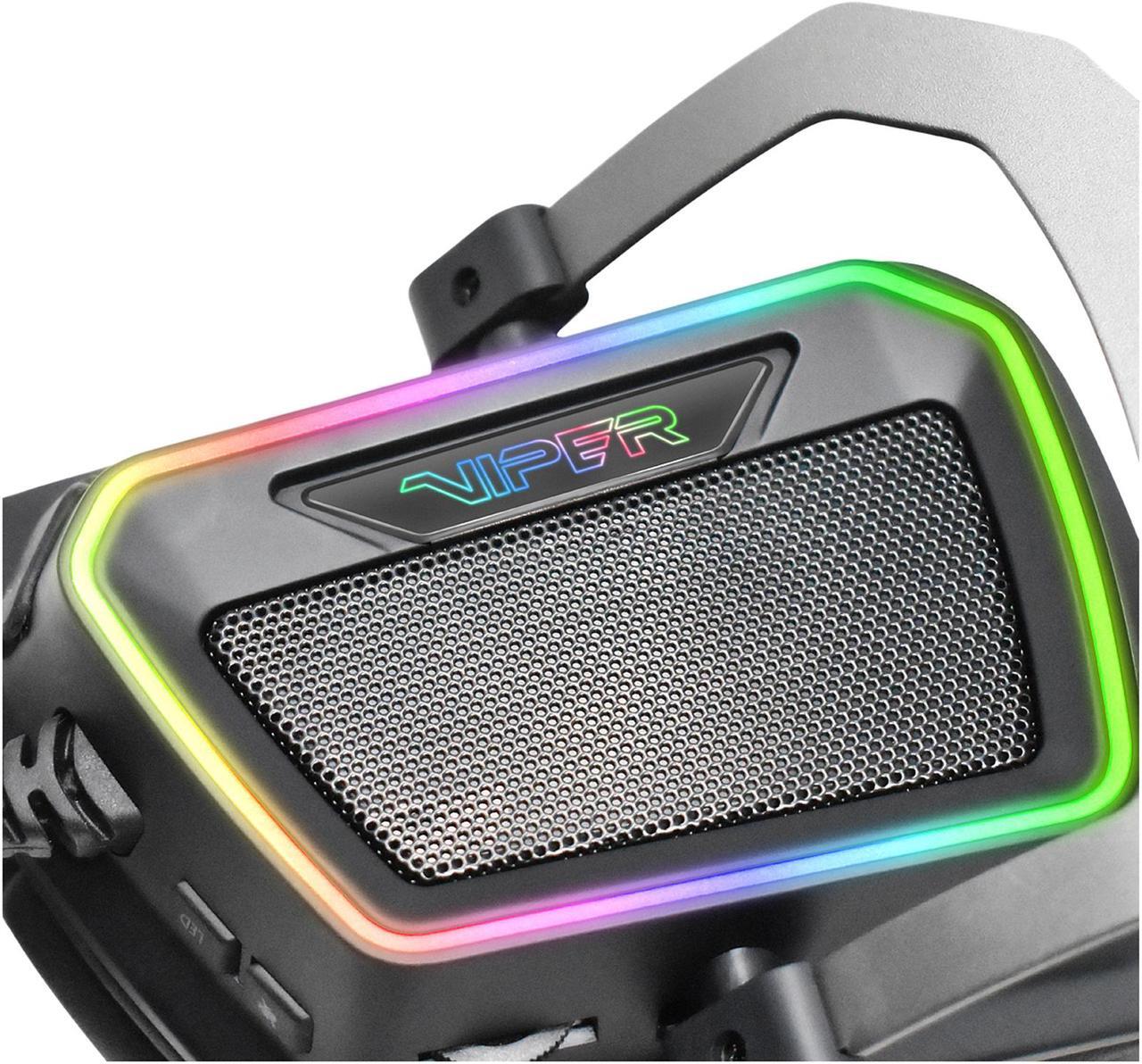 Alt view image 7 of 11 - Patriot Memory Viper V380 USB Connector Circumaural Virtual 7.1 Surround Sound PC Gaming Headset w/ ENC Microphone and Full Spectrum RGB