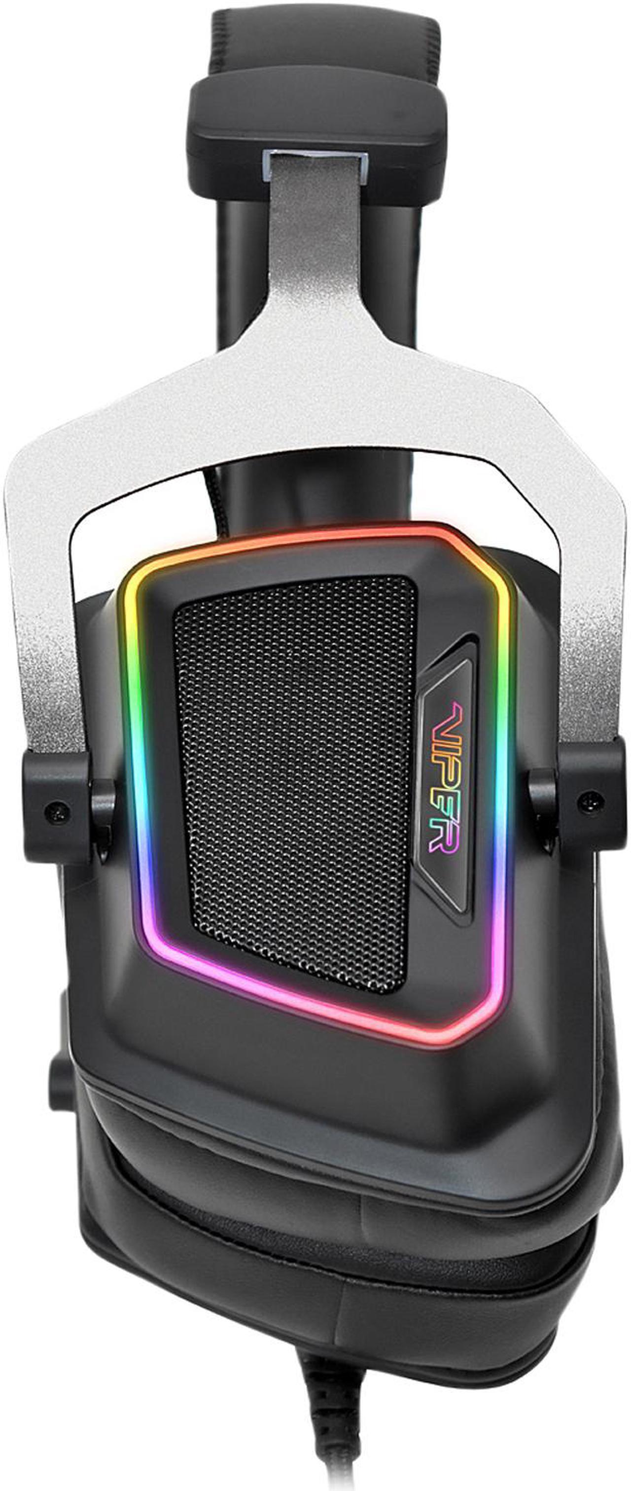 Alt view image 5 of 11 - Patriot Memory Viper V380 USB Connector Circumaural Virtual 7.1 Surround Sound PC Gaming Headset w/ ENC Microphone and Full Spectrum RGB