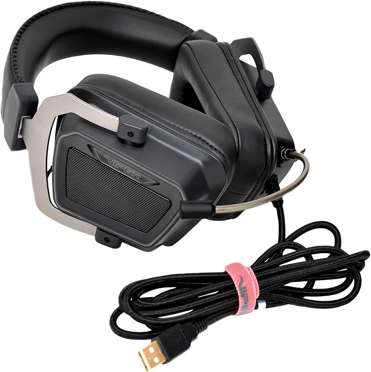 Alt view image 2 of 11 - Patriot Memory Viper V380 USB Connector Circumaural Virtual 7.1 Surround Sound PC Gaming Headset w/ ENC Microphone and Full Spectrum RGB