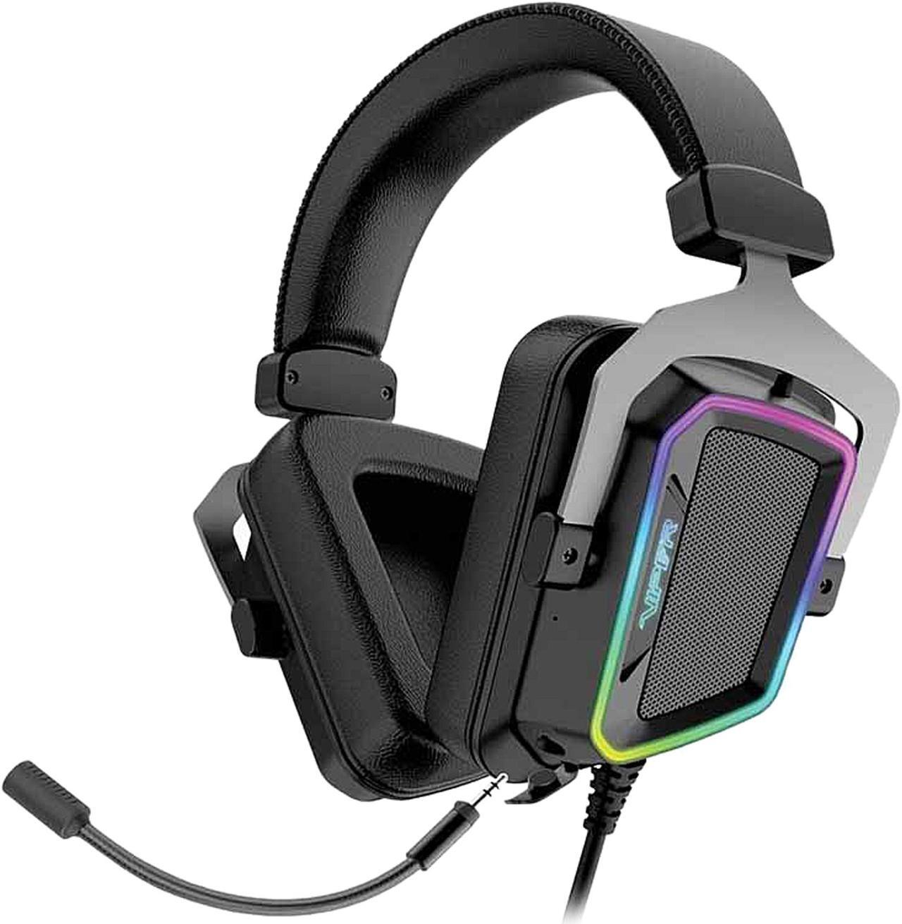 Main image of Patriot Memory Viper V380 USB Connector Circumaural Virtual 7.1 Surround Sound PC Gaming Headset w/ ENC Microphone and Full Spectrum RGB