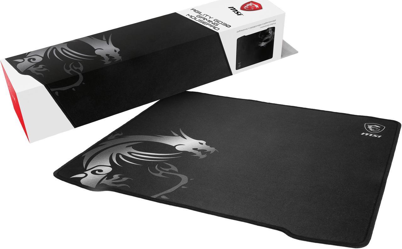 Alt view image 7 of 8 - MSI Ultra-Smooth Low-Friction Textile Surface Natural Rubber Base Extra Soft Comfortable Touch Anti-Slip Gaming Mouse Pad (Agility GD30)