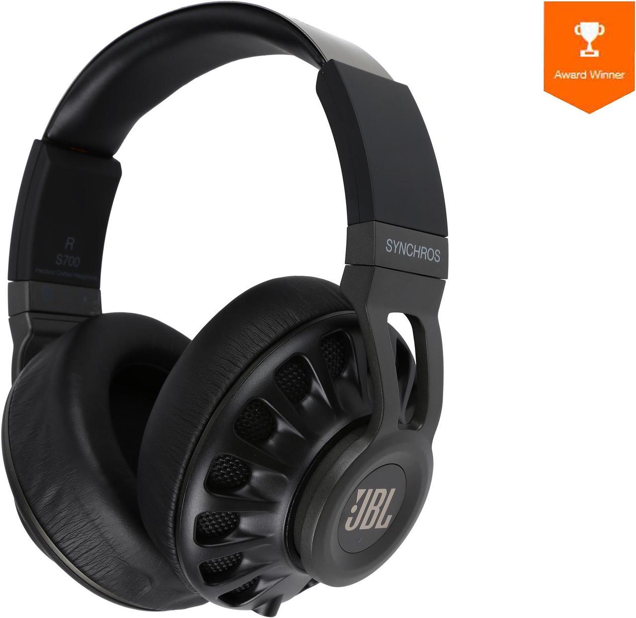 JBL  Synchros S700 Advanced over-ear Headphones for Android & iOS with built-in remote/Microphone, Black