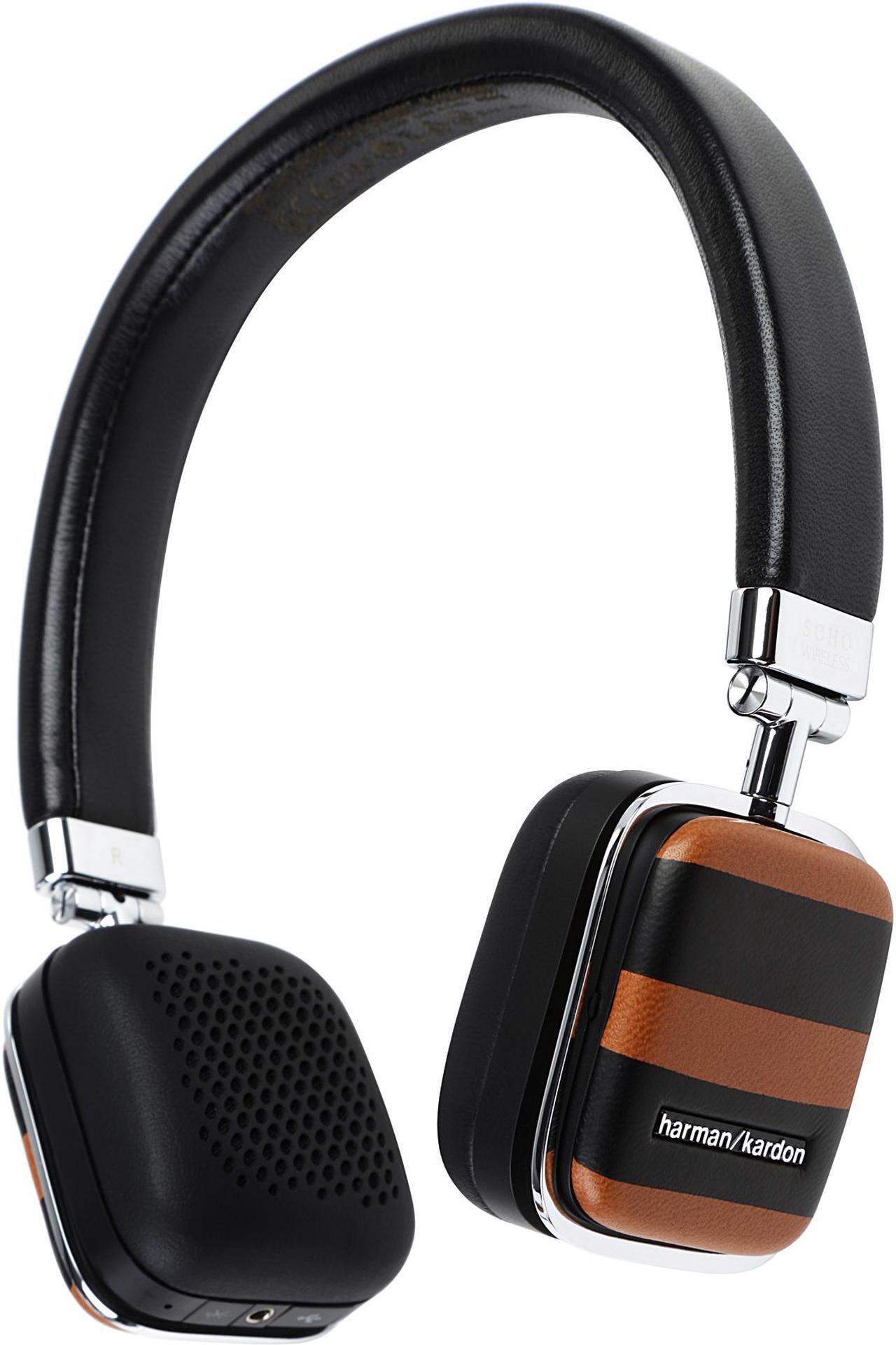 Main image of Harman Kardon Soho Wireless COACH Limited Edition Bluetooth Wireless On-Ear Headphones - Brown/Black