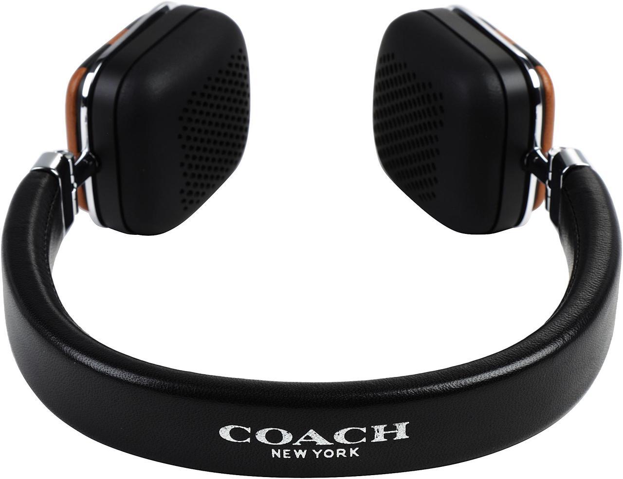 Alt view image 6 of 7 - Harman Kardon Soho Wireless COACH Limited Edition Bluetooth Wireless On-Ear Headphones - Brown/Black