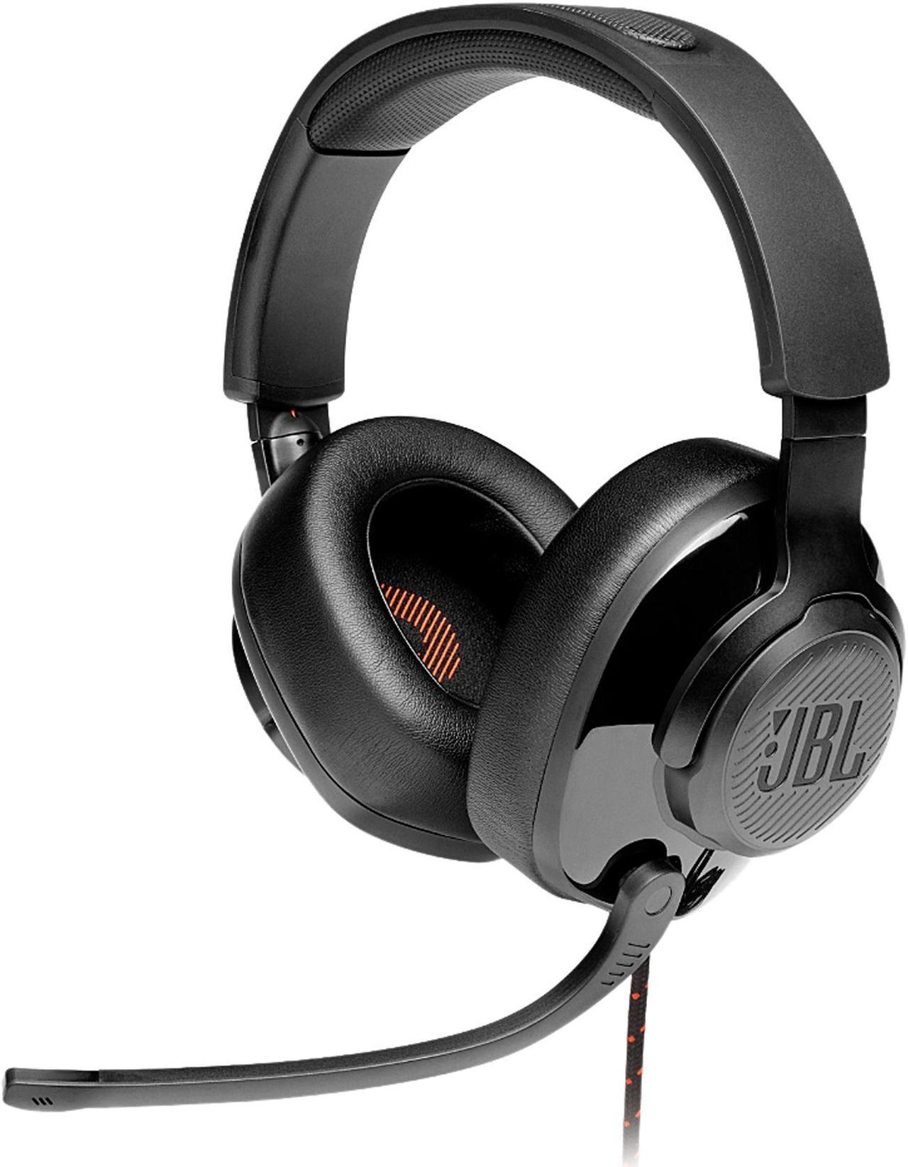 JBL QUANTUM 200 Circumaural Gaming Headset, Black