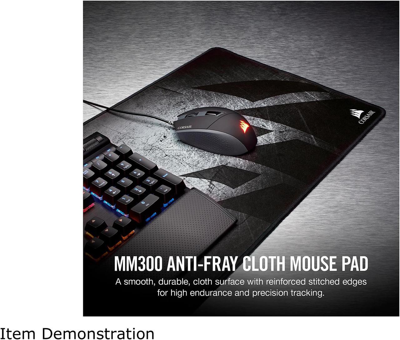 Alt view image 2 of 10 - Corsair MM300 - Anti-Fray Cloth Gaming Mouse Pad - High-Performance Mouse Pad Optimized for Gaming Sensors - Designed for Maximum Control - Extended, Multi Color