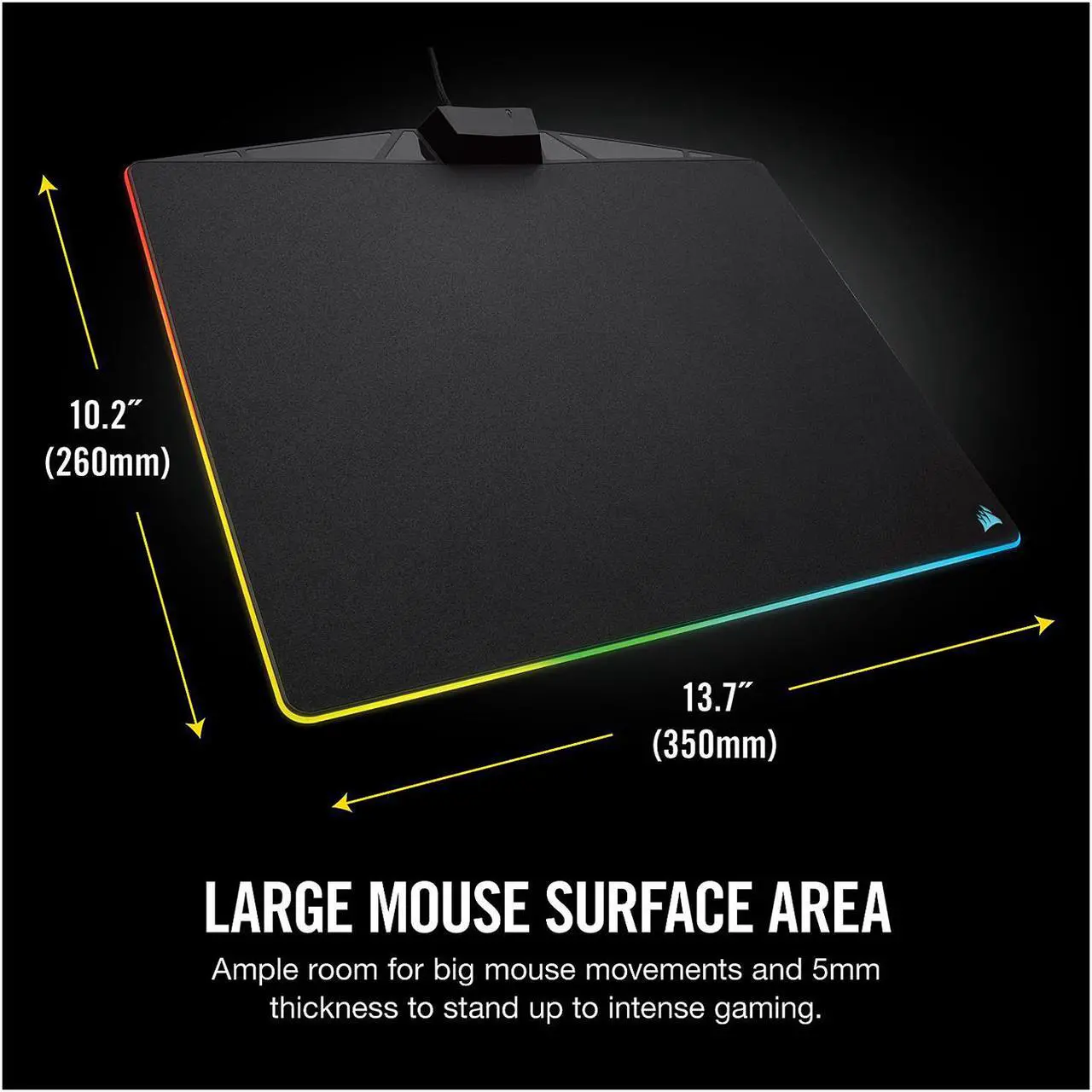 Alt view image 5 of 20 - Corsair Gaming MM800 RGB Polaris Mouse Pad