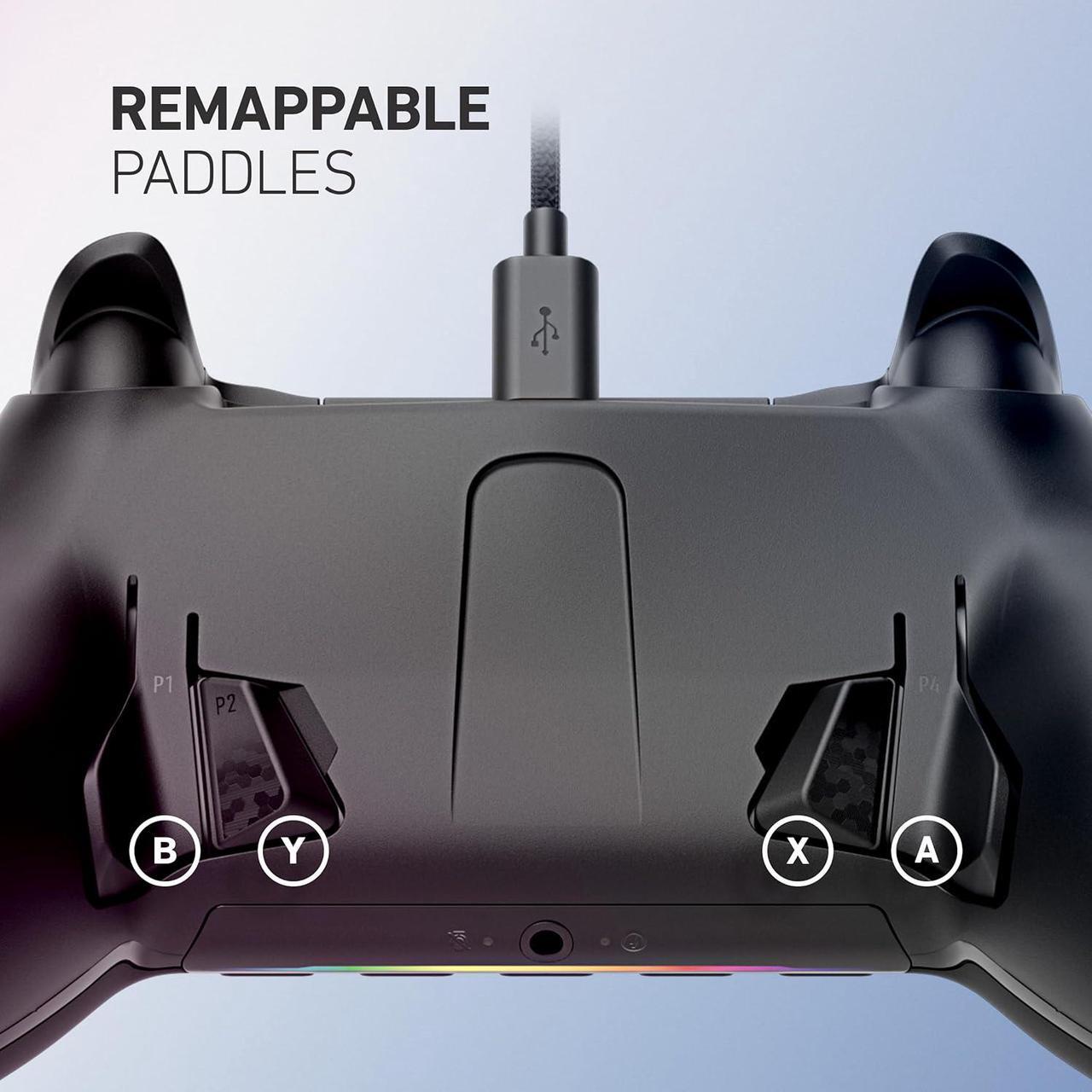 Alt view image 3 of 5 - SCUF ENVISION Wired Gaming Controller for PC - Five Remappable G-Keys - Remappable Back Paddles - iCUE Compatible - Black