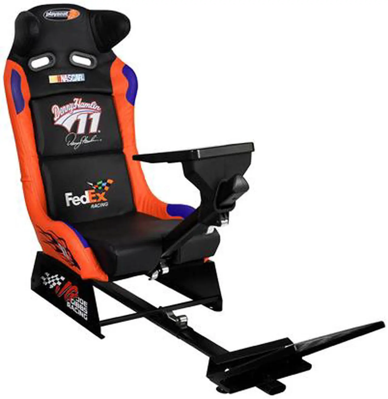 Alt view image 2 of 6 - Playseat 11004 NASCAR #11 Denny Hamlin FedEx Video Game Racing Seat