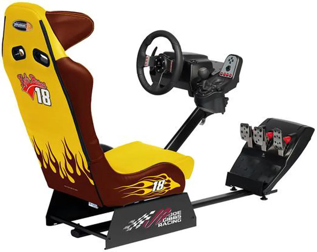 Alt view image 3 of 4 - Playseat 11005 NASCAR #18 Kyle Busch M&M's Video Game Racing Seat