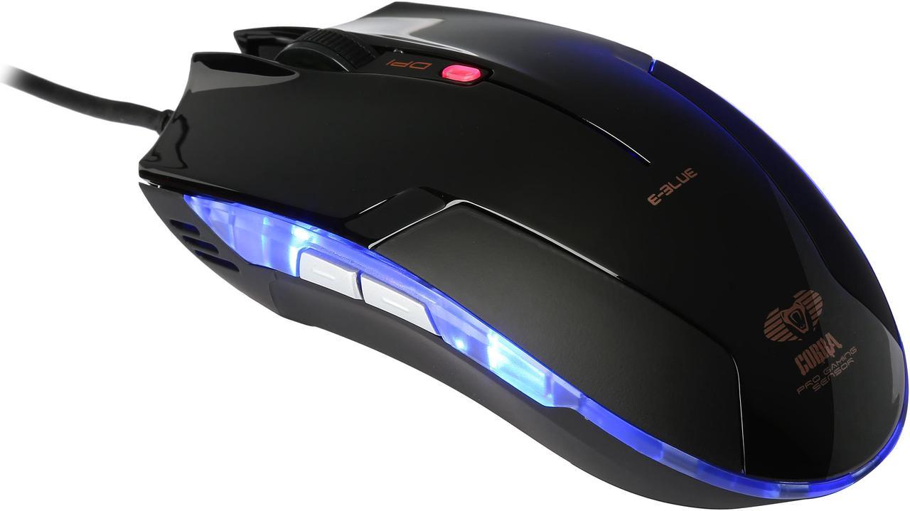 E-Blue Cobra EMS108BK Black 1 x Wheel USB Wired Optical Gaming Mouse