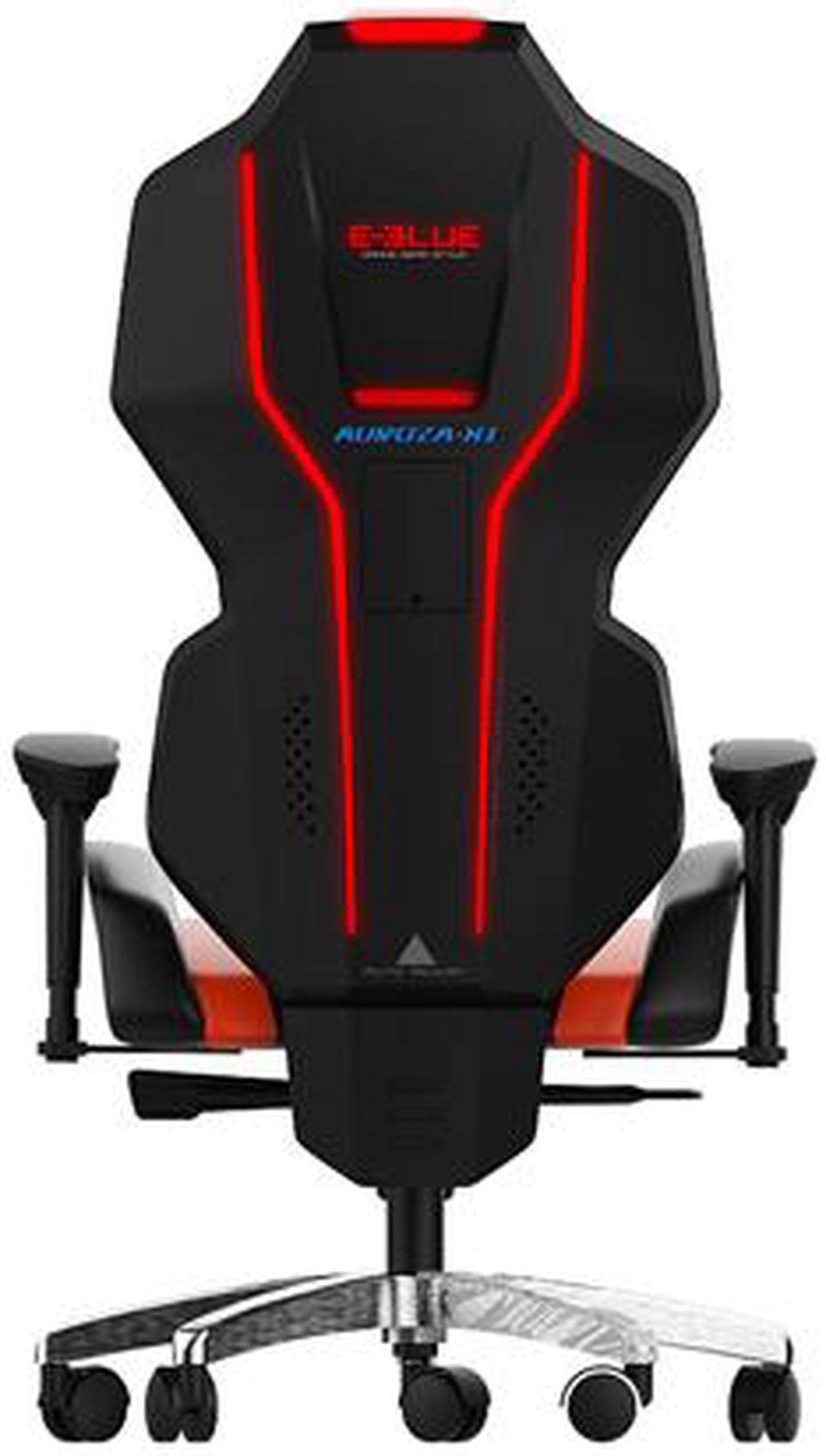 Alt view image 3 of 5 - E-Blue Auroza-XI Illuminated Gaming Chair - Red