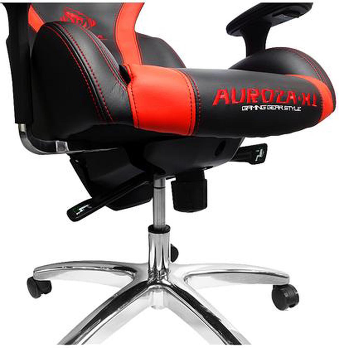 Alt view image 4 of 5 - E-Blue Auroza-XI Illuminated Gaming Chair - Red