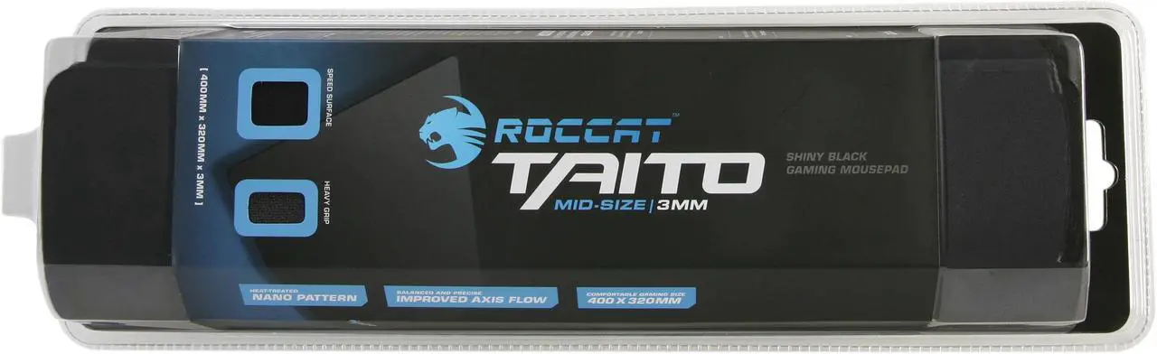 Alt view image 4 of 4 - ROCCAT ROC-13-050 Taito Mid-Size 3mm - Shiny Black Gaming Mousepad