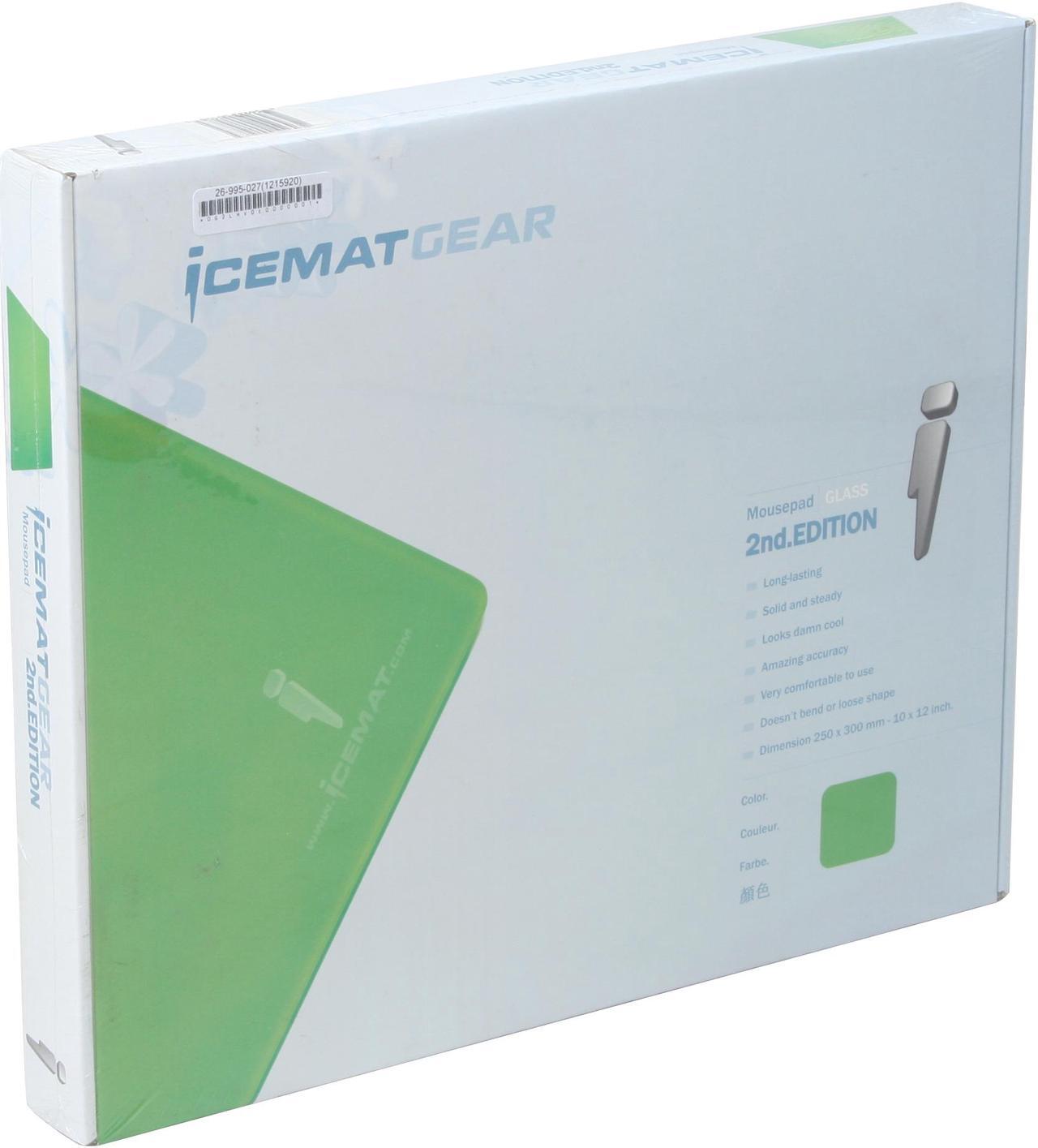 Main image of iCEMAT 10014 Green 2nd Edition Mouse Pad / Glass