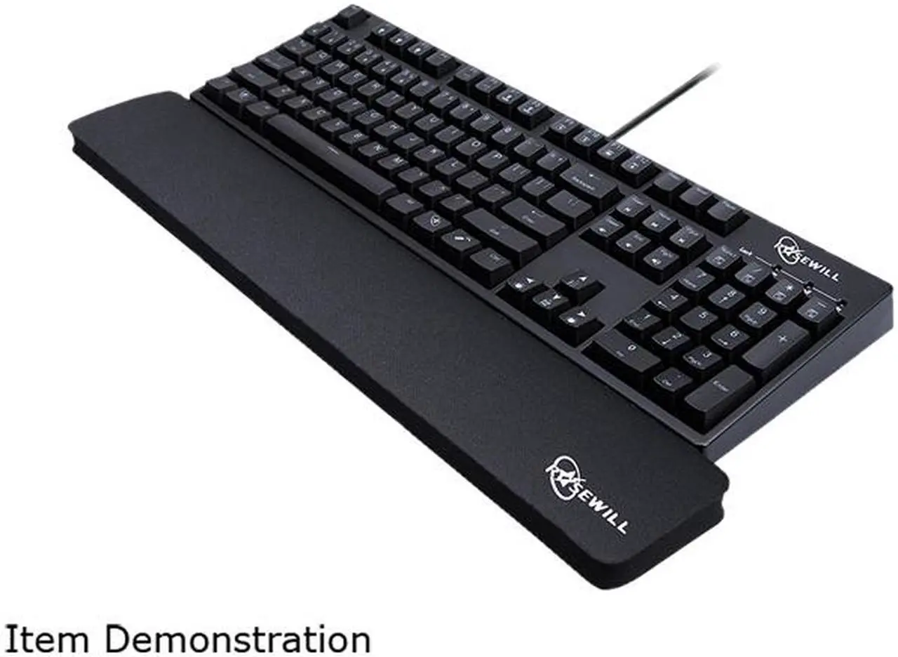 Alt view image 6 of 7 - Rosewill Wrist Rest for Standard Keyboards and Mechanical Keyboards 0.75" x 19.50" x 3.00" - RKWR-200
