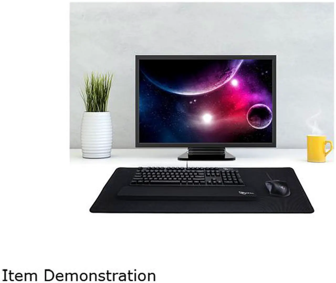 Alt view image 7 of 7 - Rosewill Wrist Rest for Standard Keyboards and Mechanical Keyboards 0.75" x 19.50" x 3.00" - RKWR-200