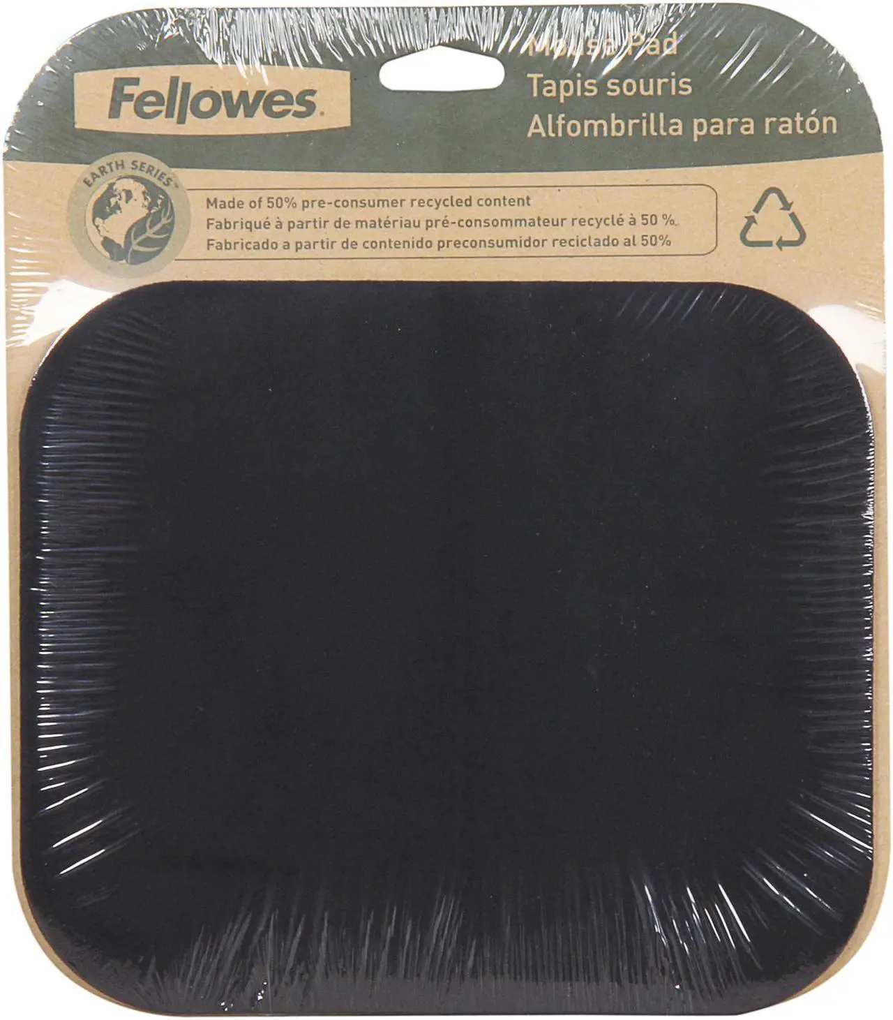 Alt view image 3 of 3 - Fellowes Fellowes 58024 Medium Mouse Pad (Black) 58024 MEDIUM MOUSEPAD BLACK