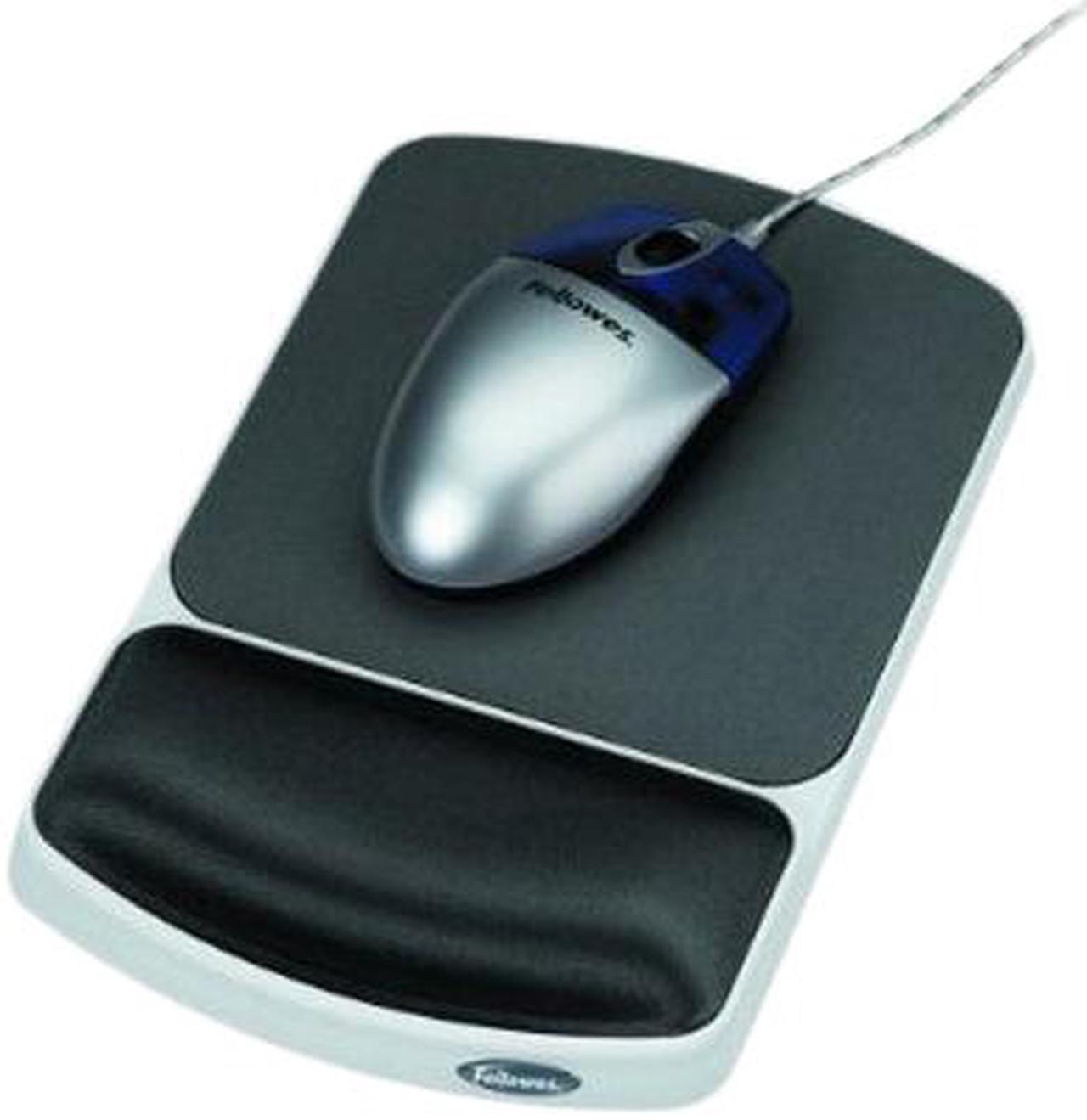 Main image of Fellowes 91741 Gel Wrist Rest and Mouse Pad - Graphite/Platinum