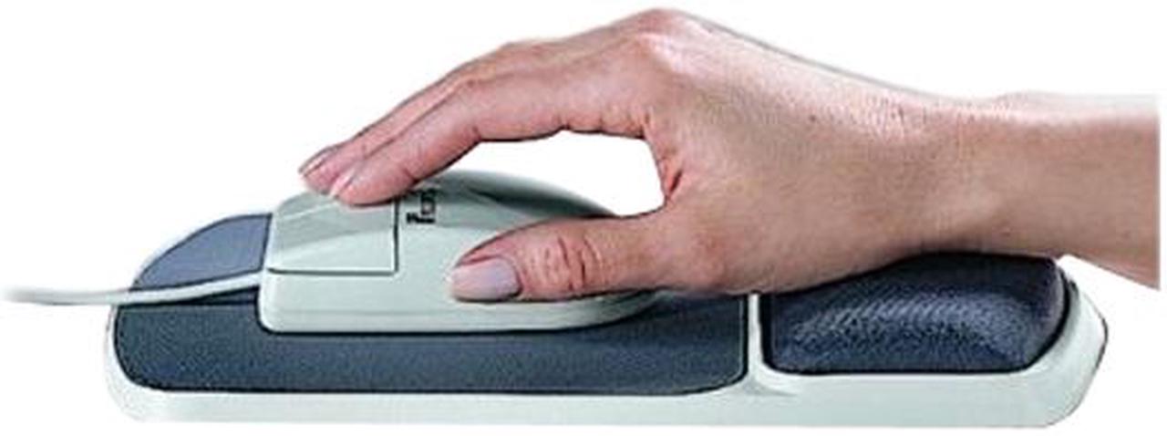 Alt view image 3 of 3 - Fellowes 91741 Gel Wrist Rest and Mouse Pad - Graphite/Platinum