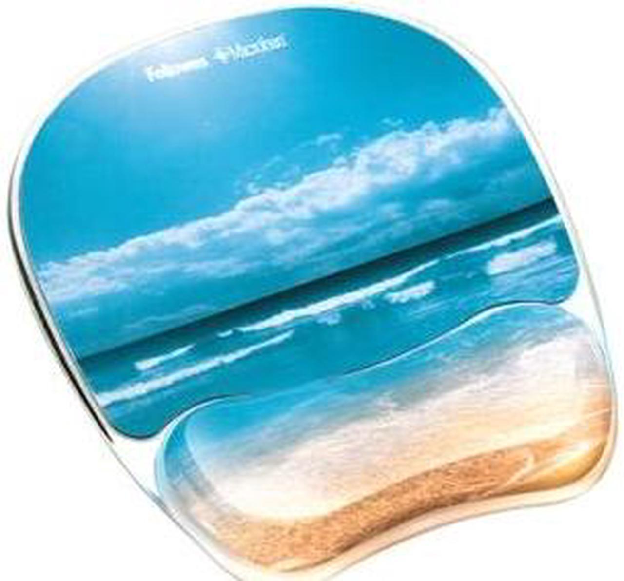Main image of Fellowes Photo Gel Mouse Pad Wrist Rest with Microban Protection