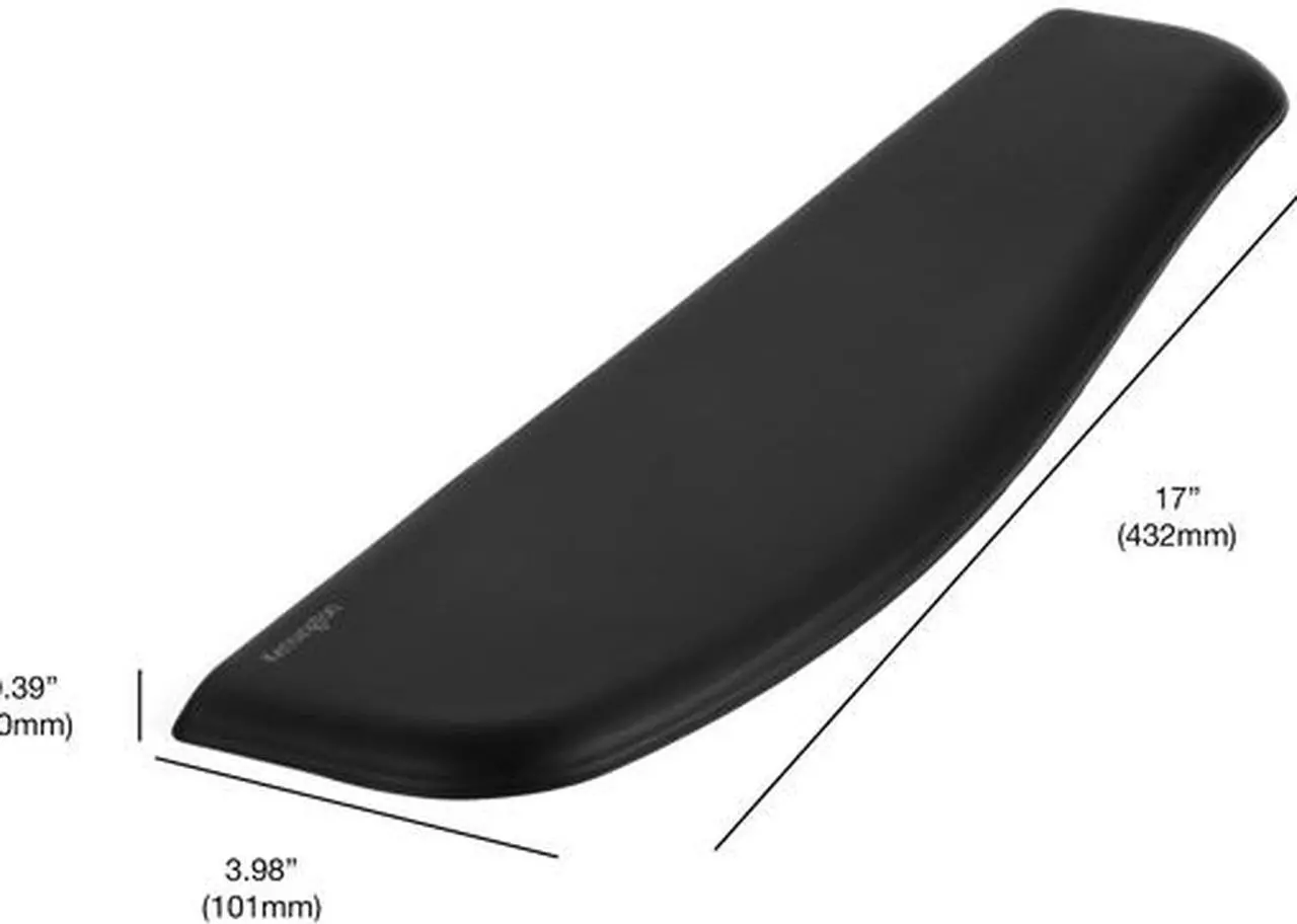 Alt view image 2 of 4 - Kensington K52800WW ErgoSoft Wrist Rest for Slim Keyboards