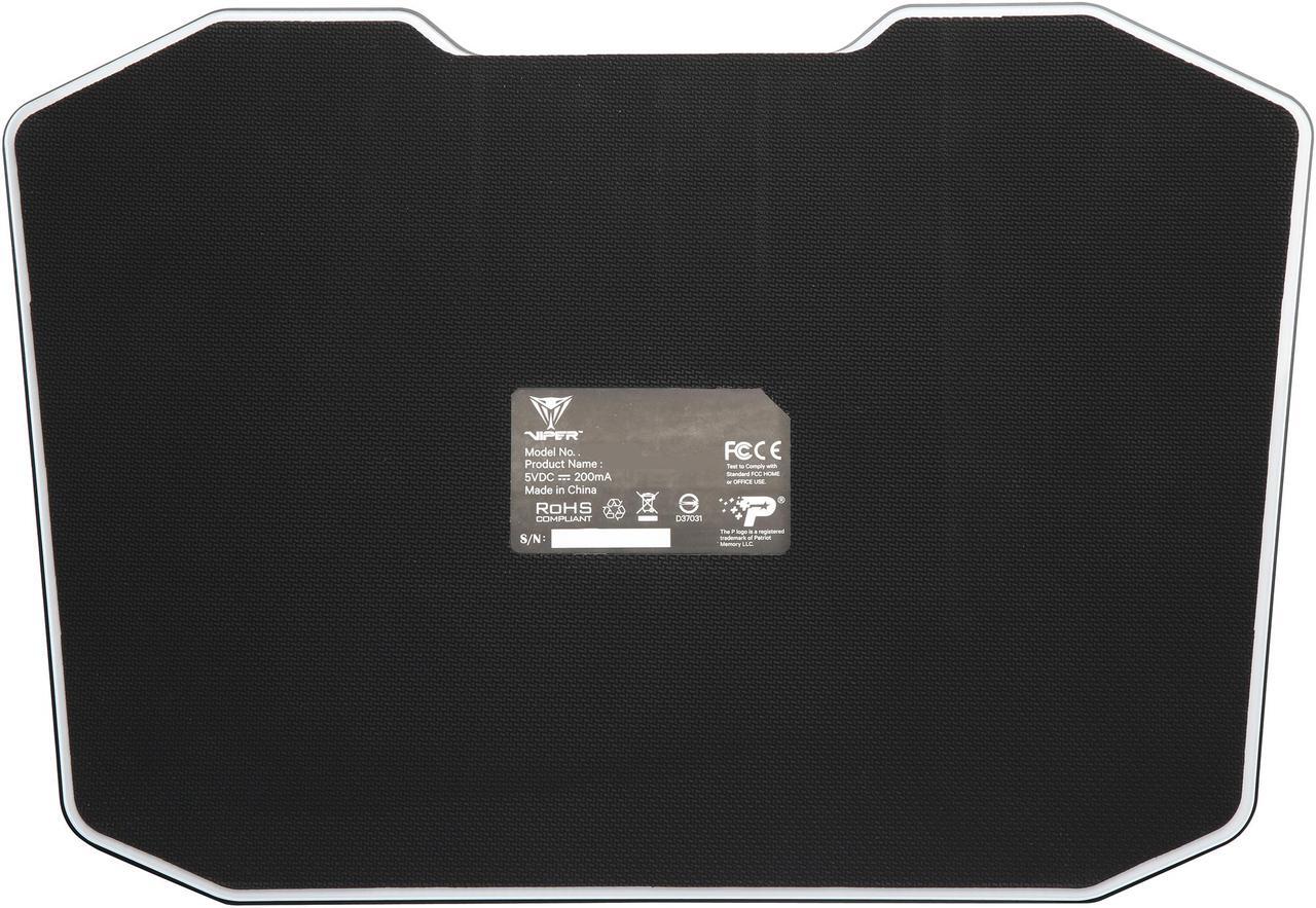 Alt view image 4 of 5 - Patriot Viper Gaming LED Mouse Pad
