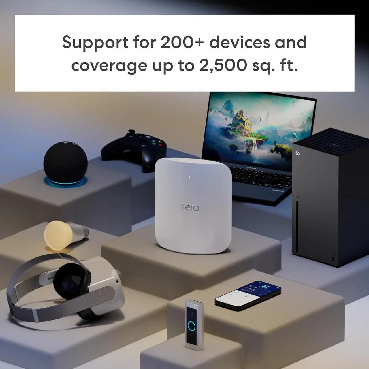 Alt view image 6 of 7 - eero Max 7 BE20800 Tri-Band Mesh Wi-Fi 7 Router (1-pack)
