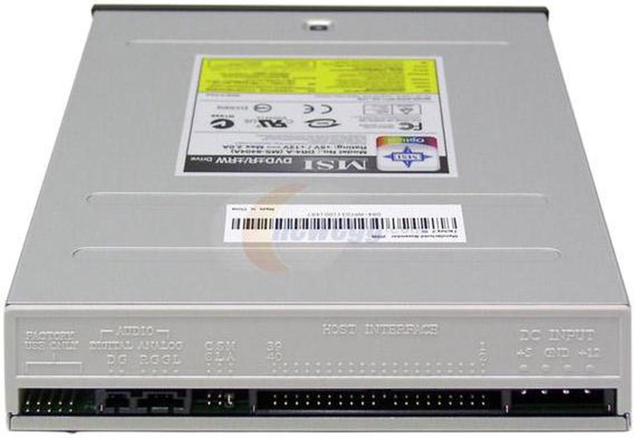 Alt view image 2 of 4 - MSI DVD Burner 4X DVD+R 2.4X DVD+RW 4X DVD-R 2X DVD-RW 12X DVD-ROM 24X CD-R 10X CD-RW 40X CD-ROM Black IDE Model DR4-A BLACK