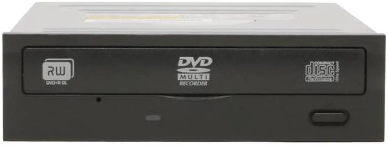 Alt view image 2 of 6 - LITE-ON Black 16X DVD+R 8X DVD+RW 8X DVD+R DL 16X DVD-R 6X DVD-RW 12X DVD-RAM 16X DVD-ROM 48X CD-R 32X CD-RW 48X CD-ROM 2MB Cache SATA DVD Burner with Replaceable White Front Panel