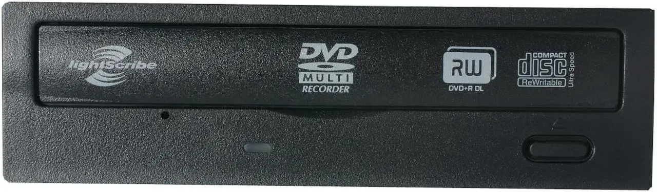Alt view image 2 of 3 - LITE-ON Black 20X DVD+R 8X DVD+RW 8X DVD+R DL 20X DVD-R 6X DVD-RW 12X DVD-RAM 16X DVD-ROM 48X CD-R 32X CD-RW 48X CD-ROM 2MB Cache SATA DVD Burner with LightScribe - OEM