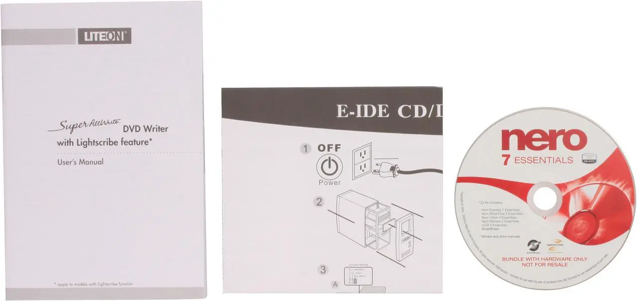 Alt view image 5 of 6 - LITE-ON 22X DVD Burner 22X DVD+R 8X DVD+RW 8X DVD+R DL 22X DVD-R 6X DVD-RW 16X DVD-ROM 48X CD-R 32X CD-RW 48X CD-ROM Black IDE Model iHAP422-08 LightScribe Support