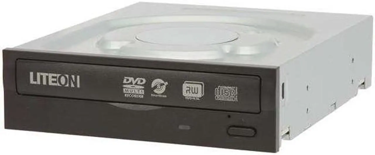 Main image of LITE-ON CD/DVD Burner 24X DVD+R 8X DVD+RW 24X DVD-R 6X DVD-RW 16X DVD-ROM 48X CD-R 32X CD-RW 48X CD-ROM Black SATA Model iHAS324-08