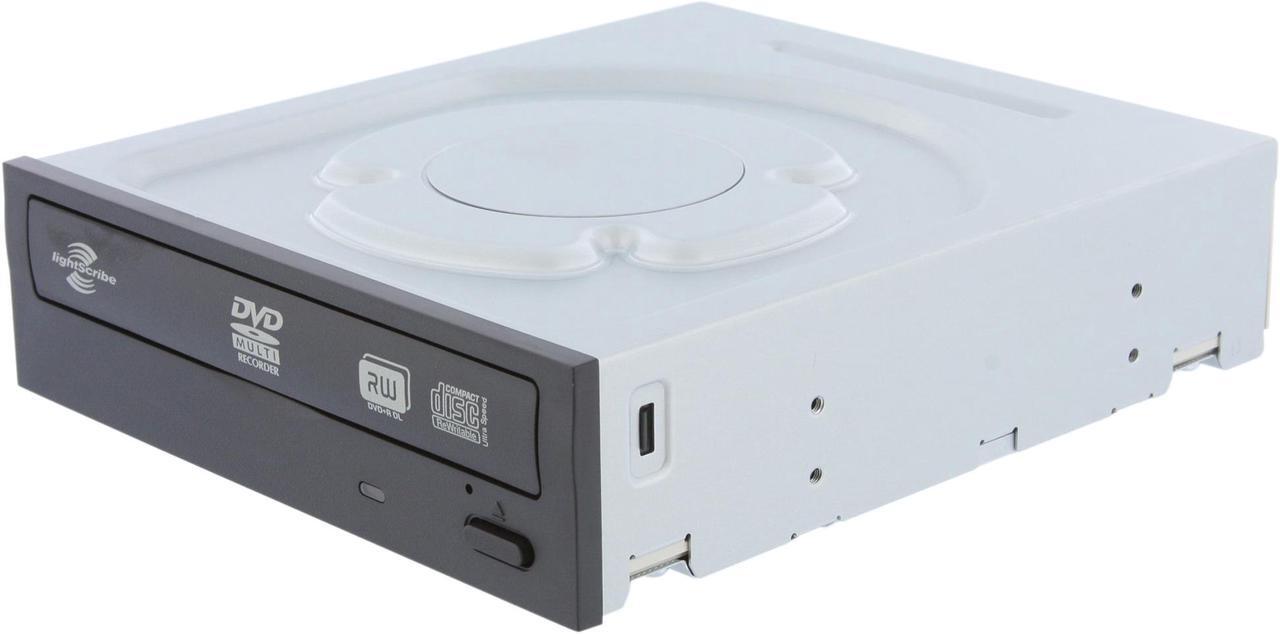 Main image of LITE-ON 24X DVD Writer - Bulk - 24X DVD+R 8X DVD+RW 12X DVD+R DL 24X DVD-R 6X DVD-RW 16X DVD-ROM 48X CD-R 32X CD-RW 48X CD-ROM Black SATA Model iHAS224-06 LightScribe Support - OEM
