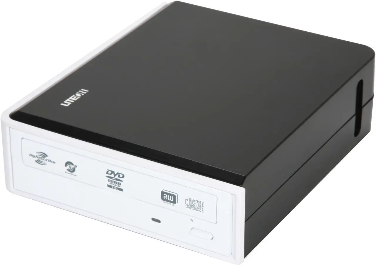 Main image of LITE-ON USB 2.0 External 24X DVD Writer Model eHAU424-08 LightScribe Support