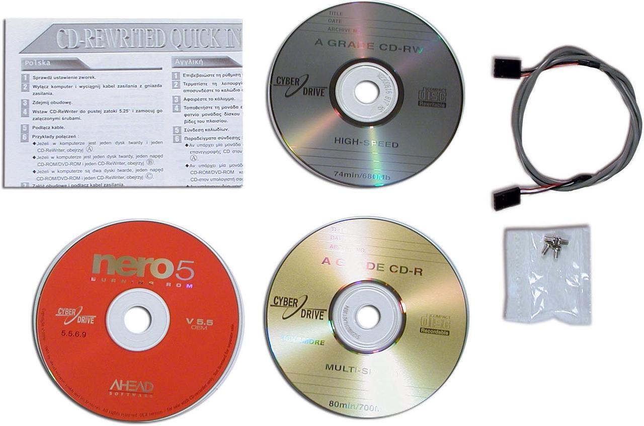 Alt view image 3 of 4 - Cyberdrive CD Burner 16X DVD-ROM 40X CD-R 16X CD-RW 48X CD-ROM Silver IDE Model CW078D