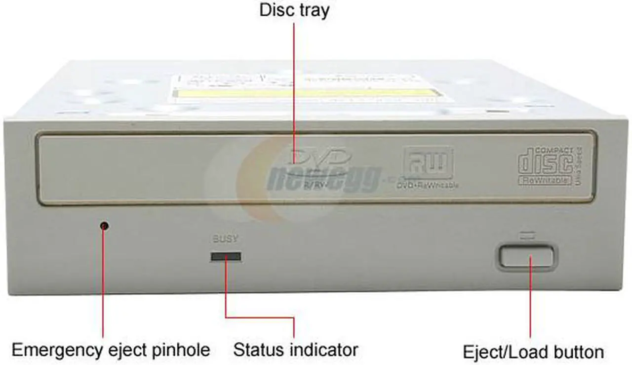 Alt view image 2 of 4 - Pioneer 18X DVD±R DVD Burner 18X DVD+R 8X DVD+RW 10X DVD+R DL 18X DVD-R 6X DVD-RW 16X DVD-ROM 40X CD-R 32X CD-RW 40X CD-ROM Beige SATA Model DVR-212D - OEM