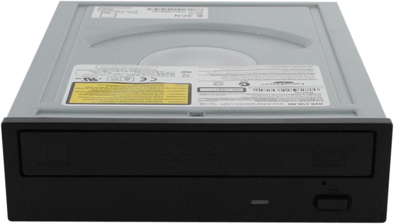 Alt view image 8 of 10 - Pioneer CD/DVD Burner 22X DVD+R 8X DVD+RW 12X DVD+R DL 22X DVD-R 6X DVD-RW 40X CD-R 32X CD-RW Black SATA Model DVR-218LBK LabelFlash Support - OEM