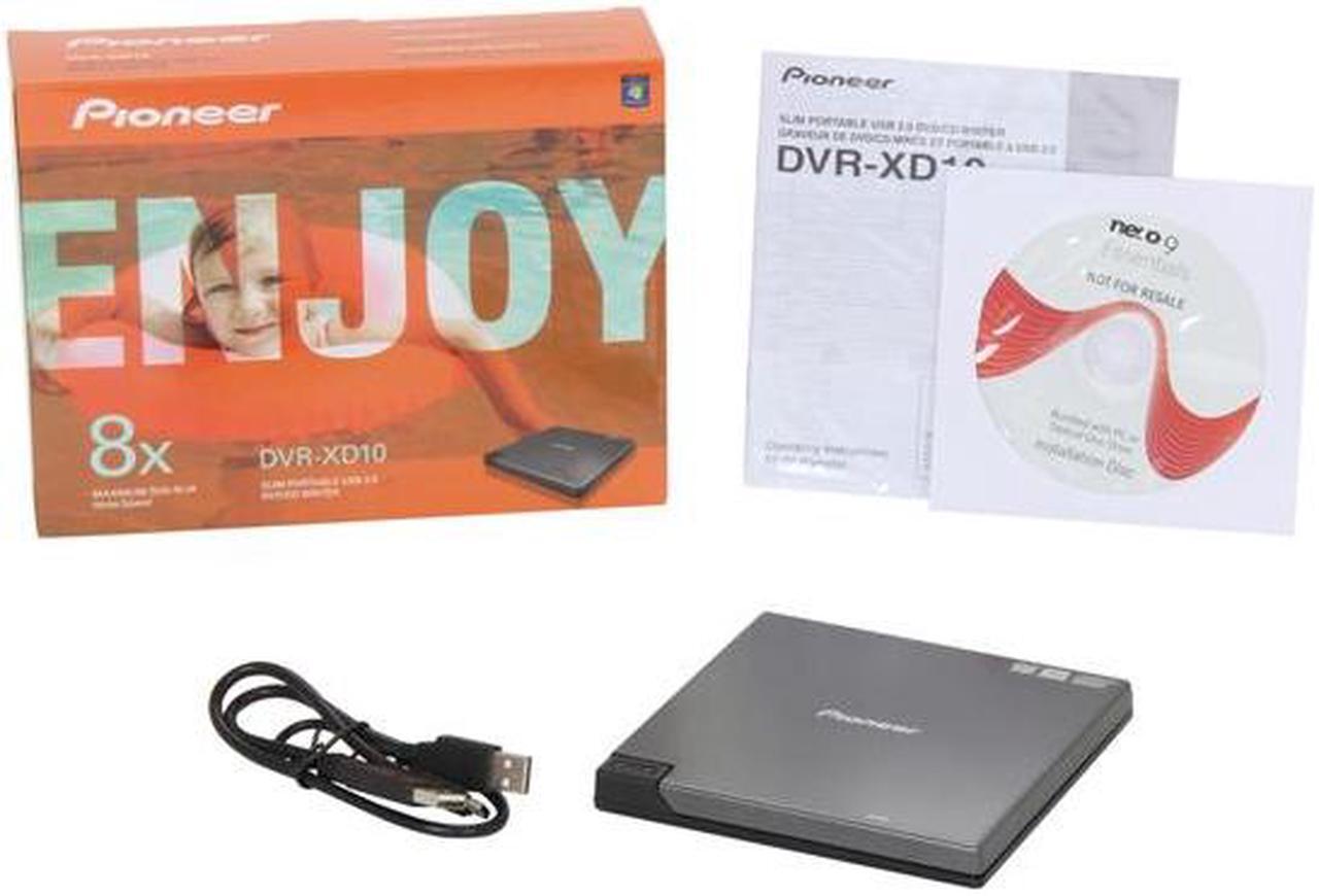 Alt view image 4 of 4 - Pioneer USB 2.0 External CD/DVD Drive Model DVR-XD10