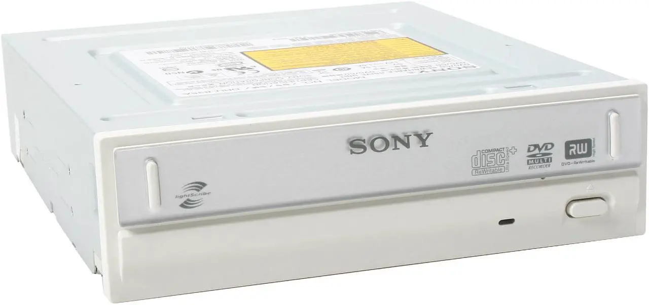 Main image of SONY 18X DVD+R 8X DVD+RW 8X DVD+R DL 18X DVD-R 6X DVD-RW 12X DVD-RAM 16X DVD-ROM 48X CD-R 32X CD-RW 48X CD-ROM 2MB Cache E-IDE/ATAPI DVD Burner with LightScribe