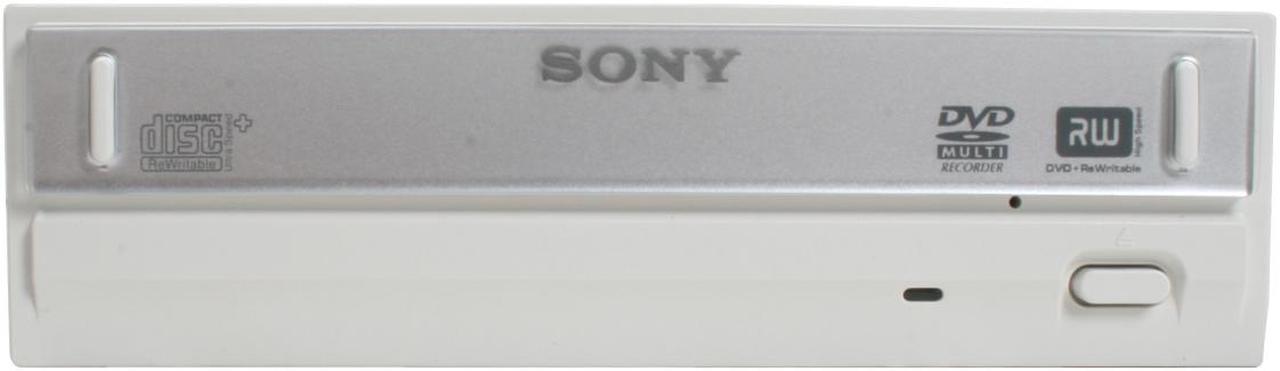 Alt view image 2 of 6 - SONY 20X DVD±R DVD Burner with 12X DVD-RAM 20X DVD+R 12X DVD+RW 12X DVD+R DL 20X DVD-R 6X DVD-RW 16X DVD-ROM 48X CD-R 32X CD-RW 48X CD-ROM White P-ATA Model DRU840A