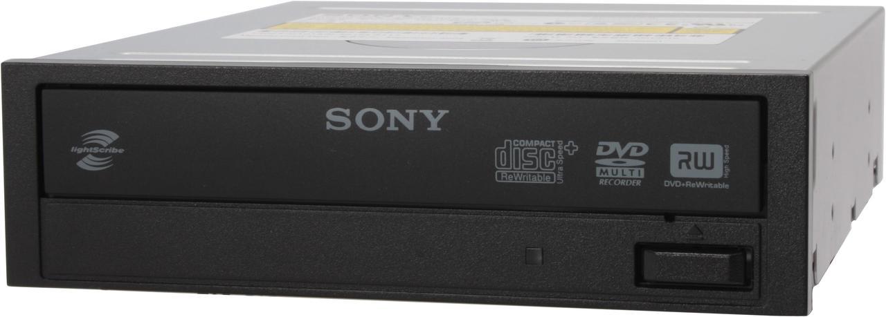 SONY 22X DVD Burner w/ LightScribe 22X DVD+R 8X DVD+RW 8X DVD+R DL 22X DVD-R 6X DVD-RW 16X DVD-ROM 48X CD-R 32X CD-RW 48X CD-ROM Black SATA Model DRU865S LightScribe Support